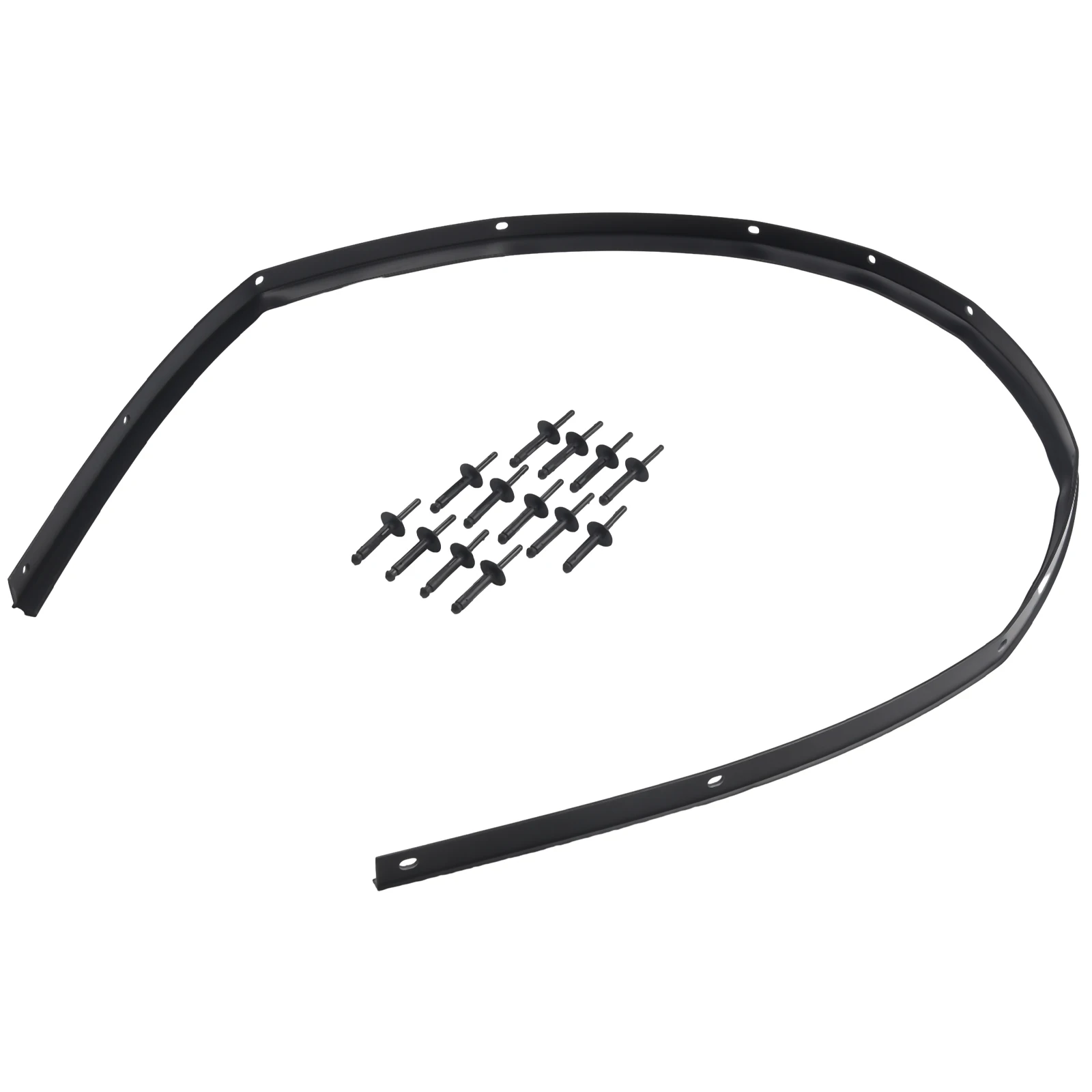 Rubber Hood Seal and Fastener Set for Dodge For Challenger 2008 to 2022 Front Bumper Fascia 68051392AB Replacement