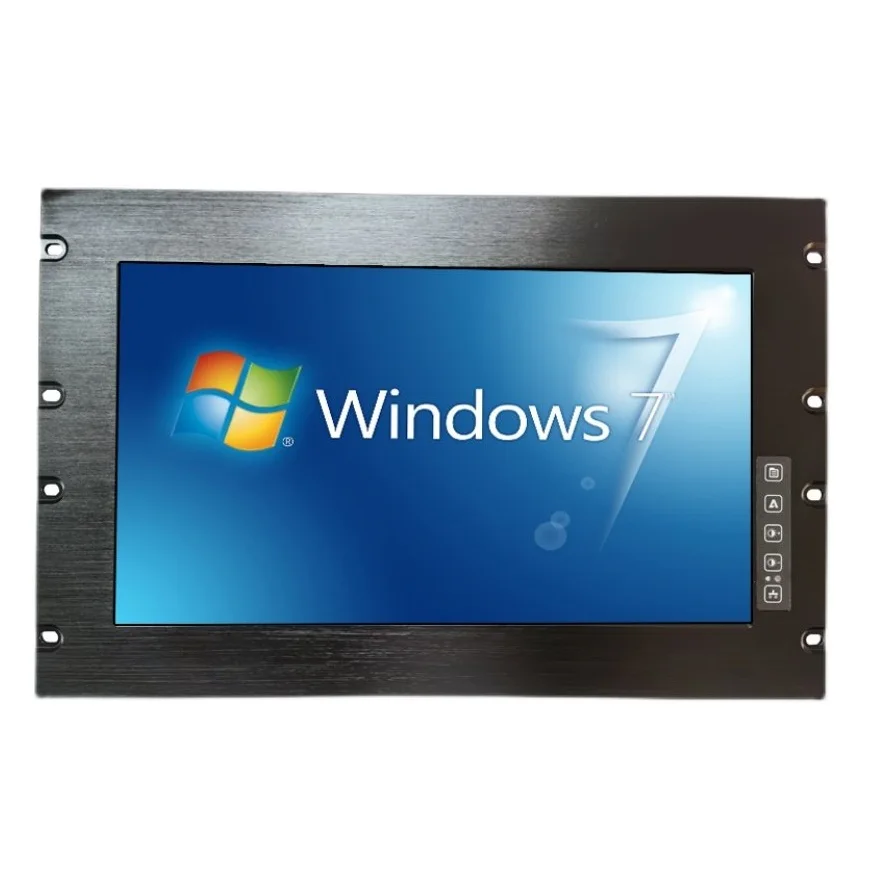 17.3 inch LCD, Rack Mount Industrial Monitor, VGA HDMI DVI Display Ports, Provide Custom Design Services
