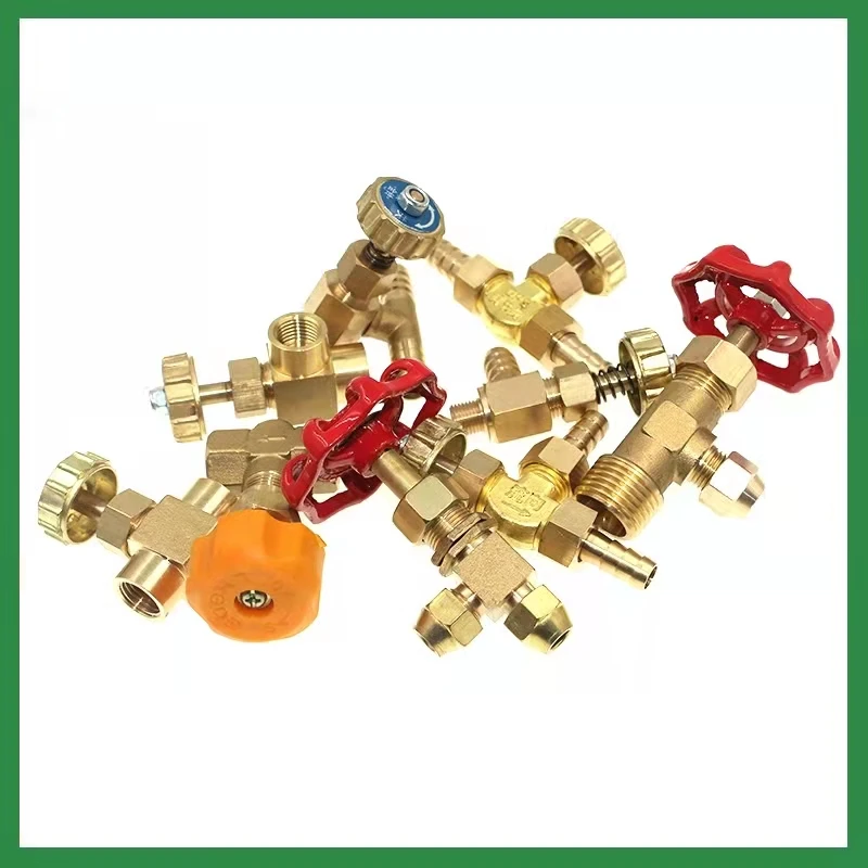 Brass regulating valve micro flow control valve 1/8 1/4 needle valve 8.5 10 oil valve corrosion resistance acid and al