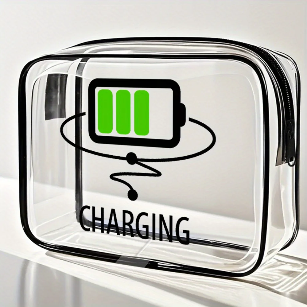 

Прозрачная средняя косметичка для женщин - органайзер для путешествий, спортзала и пляжа, идеальный подарок для девушки