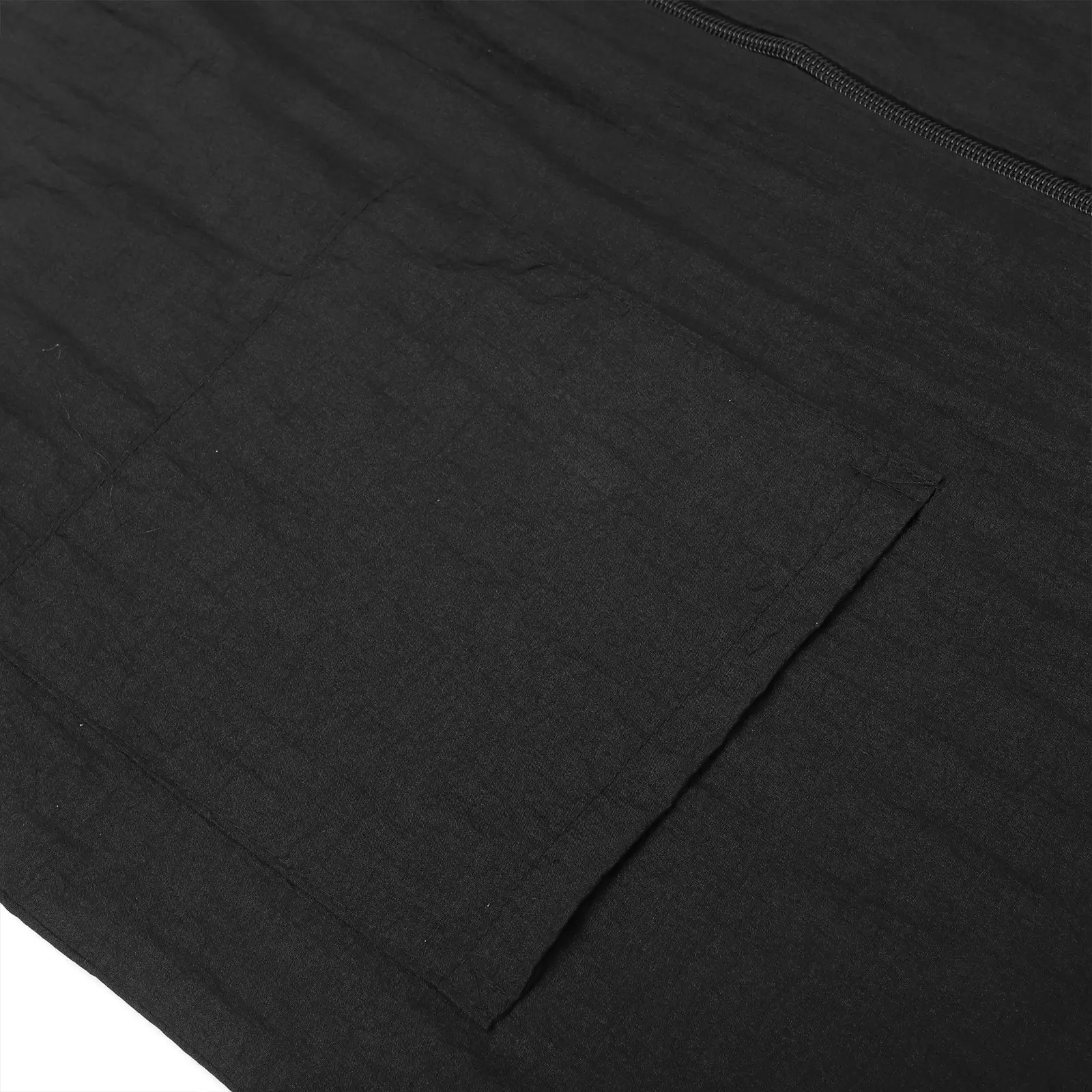 Hair Dye Clothes Nylon Waterproof Lightweight Work Apron for Hair Salon Stylists Turn Down Collar Pocket Design Black Xl