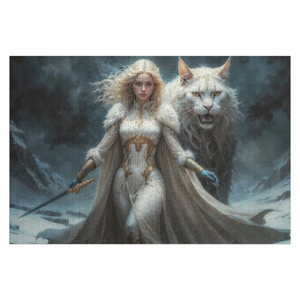 

Деревянный пазл Freya North Goddess для взрослых с персонализированным именем, персонализированные игрушки, деревянный пазл с фото на заказ