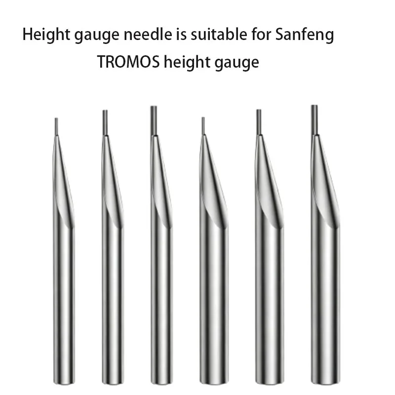 Eccentric Flat Head Height Gauge Needle Height Gauge Flat Head Probe Measurement Suitable for Sanfeng TESA 6/8 Handle