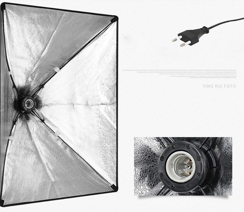 3pcs Softbox Lighting Kit 60*100cm Photography Table Shooting Set for Products Photo Studio Video Equipment