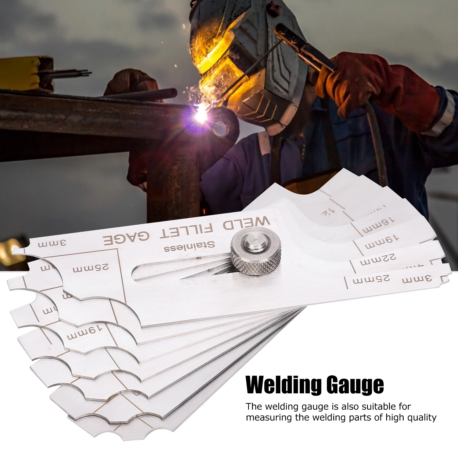 MG‑11 Bridge Cam Welding Gauge Test Ulnar Welder Inspection Gauge Inch&amp Metric Welder Inspection Gauge Welding Fillet Gage