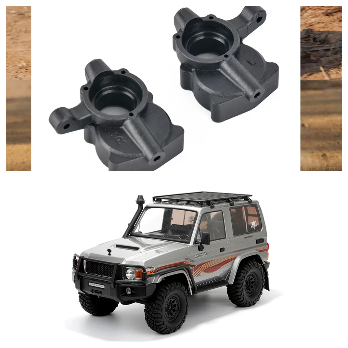 RGT Parts Nylon Steering Hub Carriers(L/R) R86550 for EX86190 EX86150 1/10 RC Car Model Crawler Original Accessories