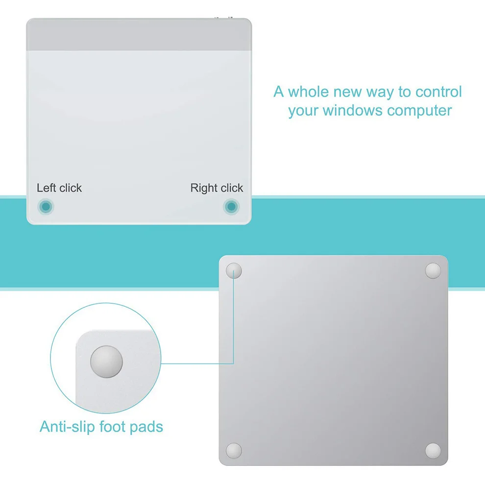 Imagem -03 - Trackpad Wireless Recarregável Bluetooth Trackpad Surface Funciona com Windows Multi-touch