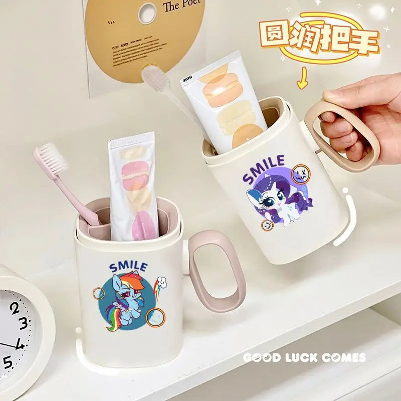 Neue My Little Pony Cartoon Animation Kreative Kunststoff Mundwasser Tasse Modische Persönlichkeit Hoch Aussehende Zahnbürste Tasse Geschenk