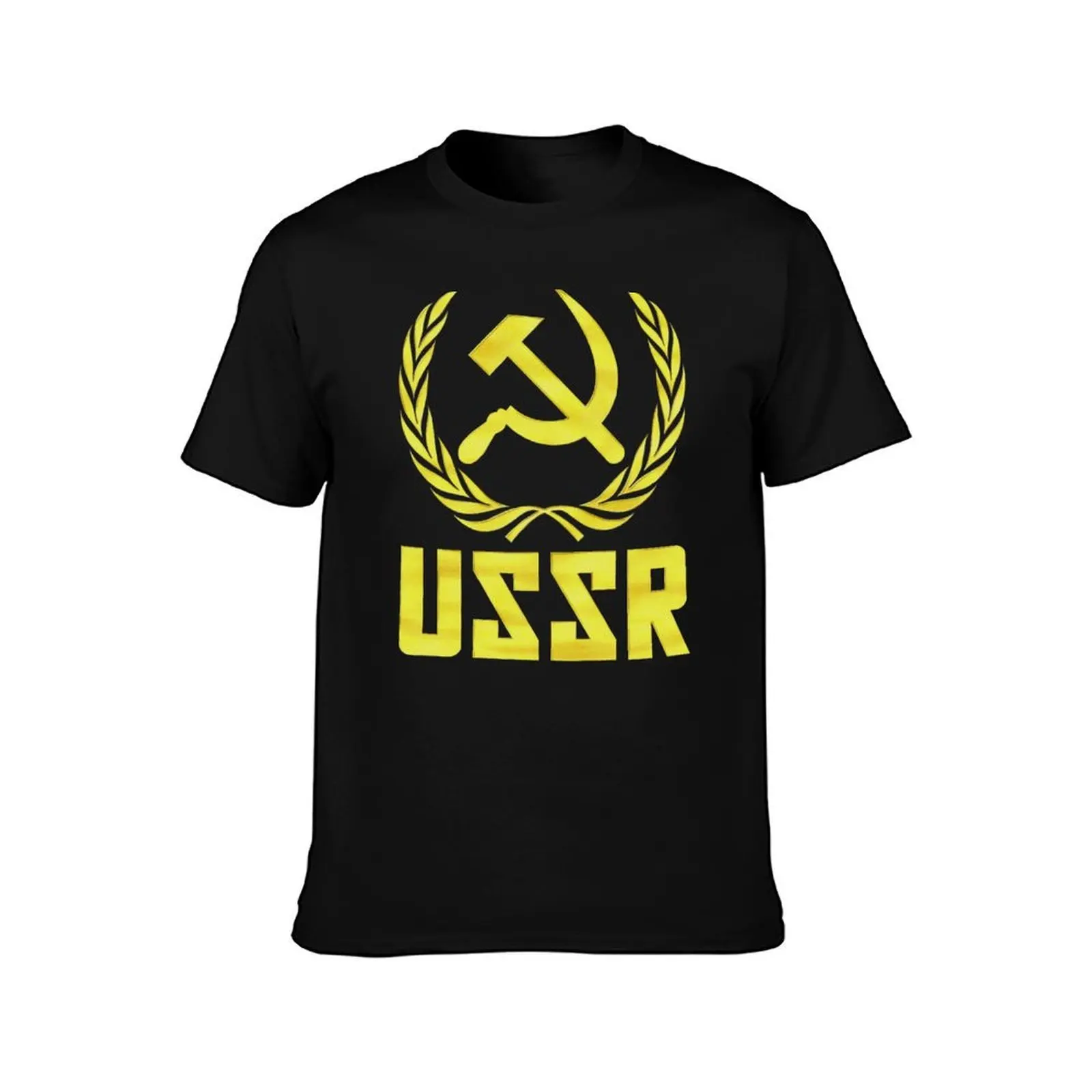 USSR HAMMER AND SICKLE T-Shirt, Summer Casual Cotton Tee, Oversized Streetwear Tops, Vintage Graphic Print, Unisex Men Women