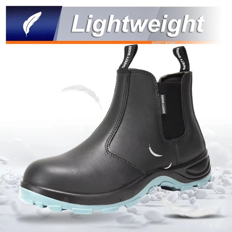 CE Waterproof Safety Boots Anti-slip Anti-puncture Construction Breathable Work Boot Steel Toe Industrial Safety Shoes for Men