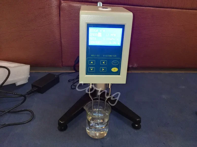 مقياس اللزوجة الرقمي الدوار LCD مقياس اللزوجة NDJ-5S مقياس السوائل 100000   mPa.s 110 فولت/220 فولت