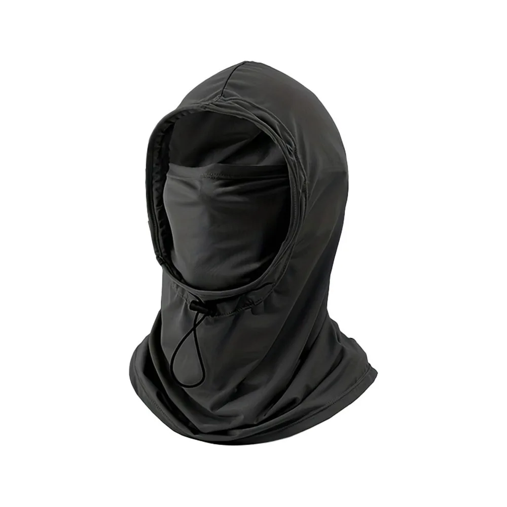 

Новая дышащая шапка из ледяного шелка с шалью-маской, повязка на голову унисекс