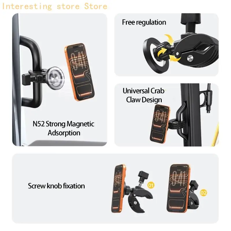 Auto-LKW-Handyhalter mit starkem Magnet und verstellbarem Betrachtungswinkel, Geschenk 55KC – Detail 10