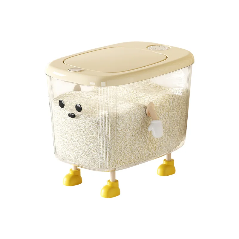 insect-proof moisture-proof pressing rice tank sealed large-capacity storage box interesting hand and foot rice storage box