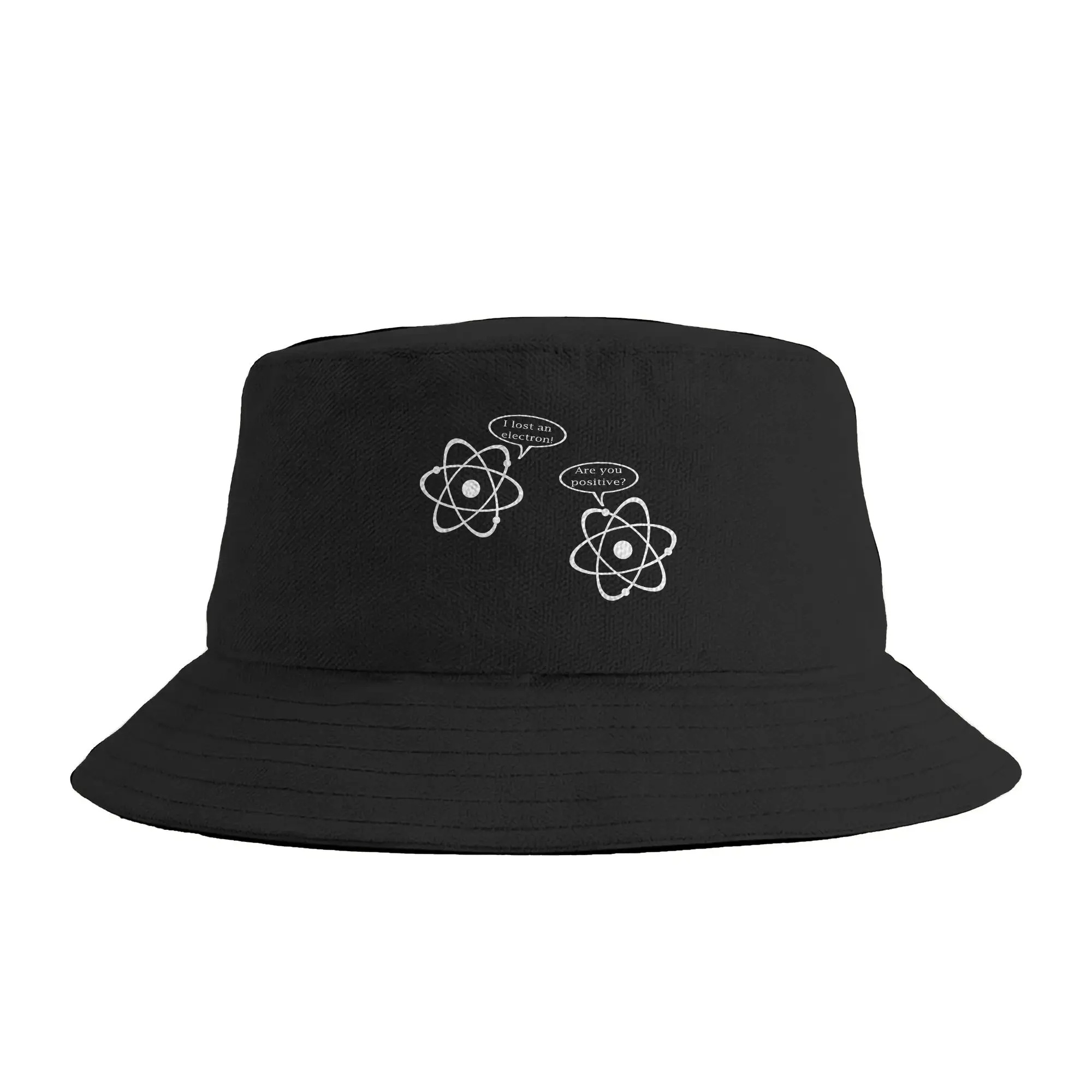 Unisex I Lost An Electron Are You Positive Funny Science Bucket Hat  Portable Fisherman Hats Spring Funny Vacation Caps