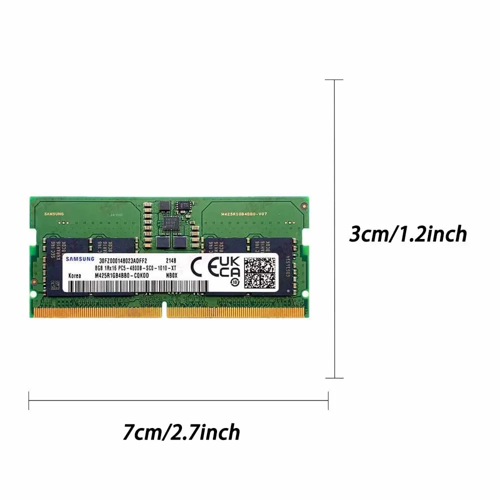 Imagem -06 - Vara de Memória Ram para Computador Portátil Dell Lenovo Asus hp 8gb 16gb 32gb 4800mhz 5600mhz so Dimm 260pin