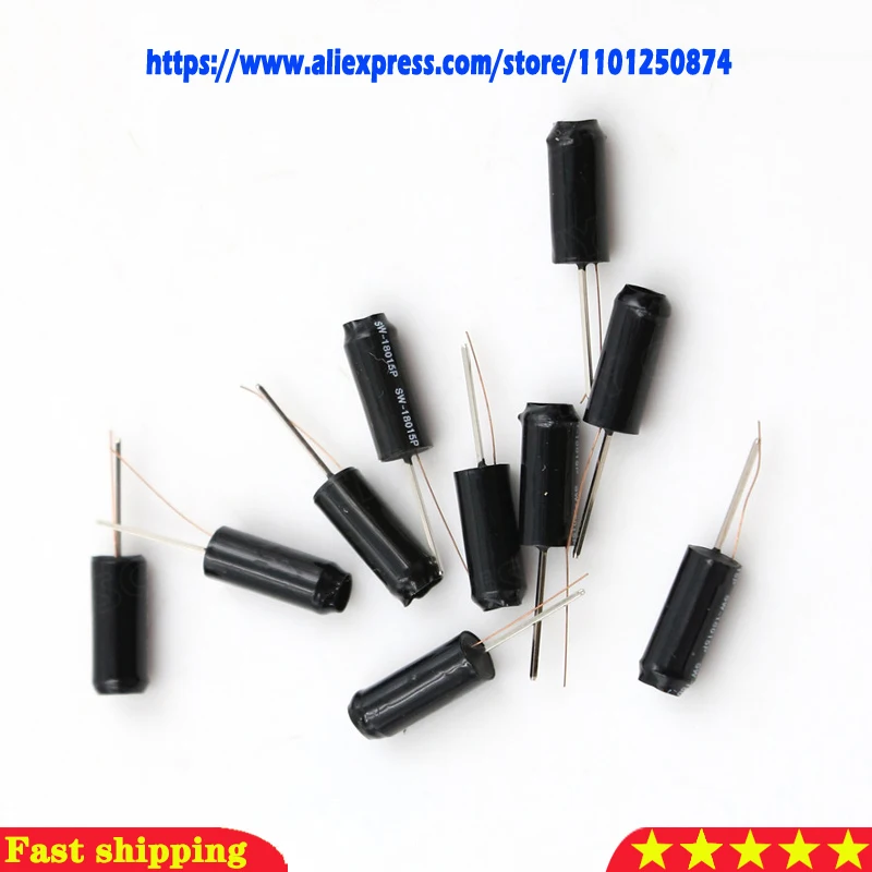 10pcs SW-18015P 18015P Non-direction Spring Sensor Switch Vibration Sensor Switch Shake SW-18015