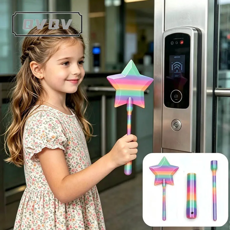 New 3D Printed Wand Tap To Pay Multifunctional Scalable Holding Fairy Magic Wand Five-pointed Star Stick for Party Holiday Gift