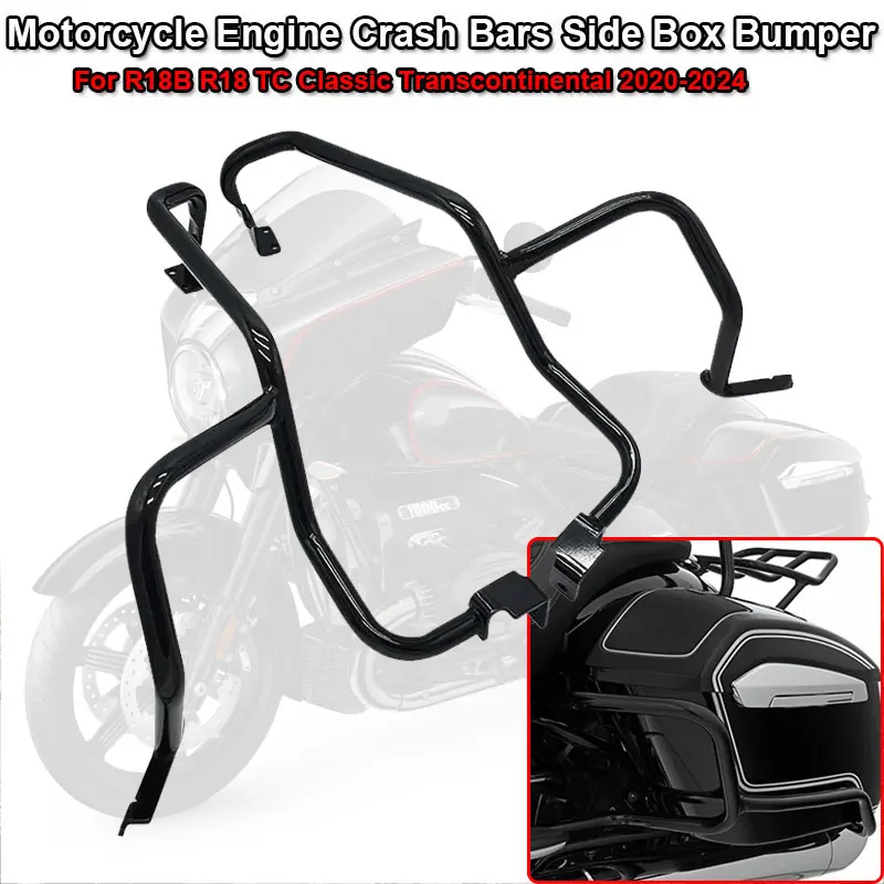 R18 B R 18 B Motorcycle Engine Guard Crash Bar Fit For BMW R18B R18TC R18 Classic TC 2020-23 2024 Side Box Bumper Fairing Bumper