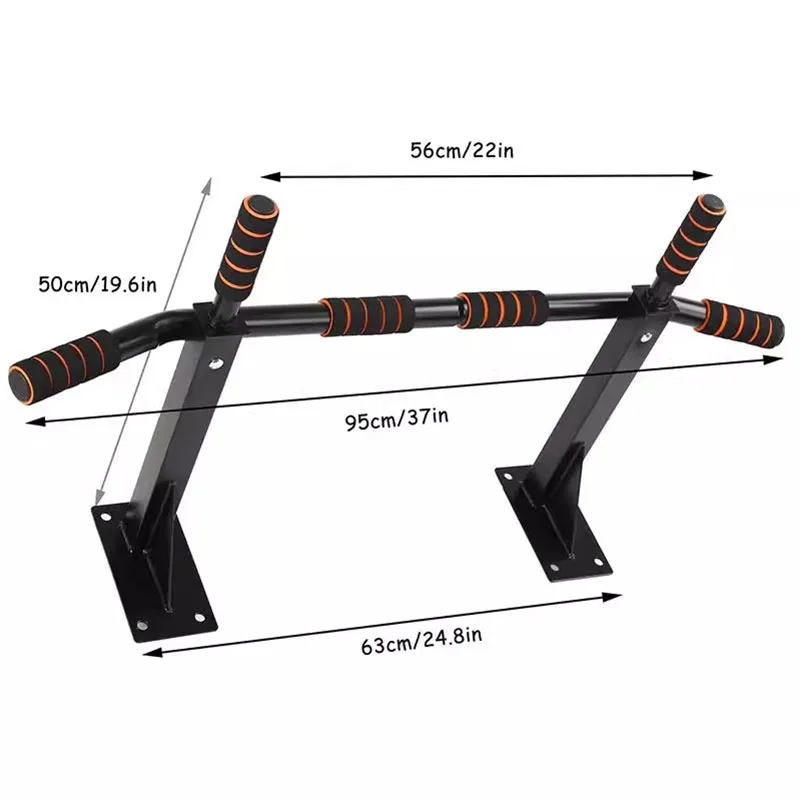 Horizontal bar indoor pull-up device wall multi-functional home fitness equipment wall hanging boom home punching adult