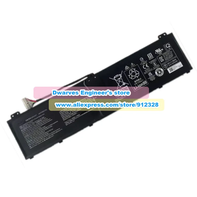 Imagem -02 - Bateria Genuína Ap21a7t Ap21a8t 15.4v 5845mah 90wh Acer Nitro An51755 Predator Helios 18 Ph1871 300 Ph315-55 Ph317-56