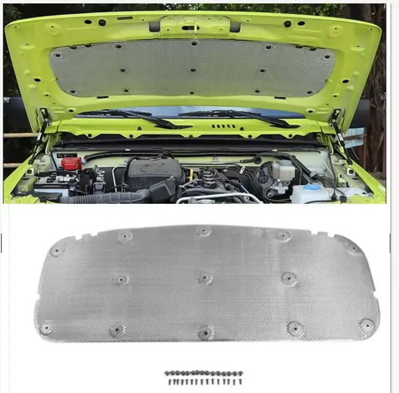 2019 2020 2021 23 For Suzuki Jimny Car Front Hood Engine Firewall Mat Pad Cover Deadener Heat Sound Noise Insulation