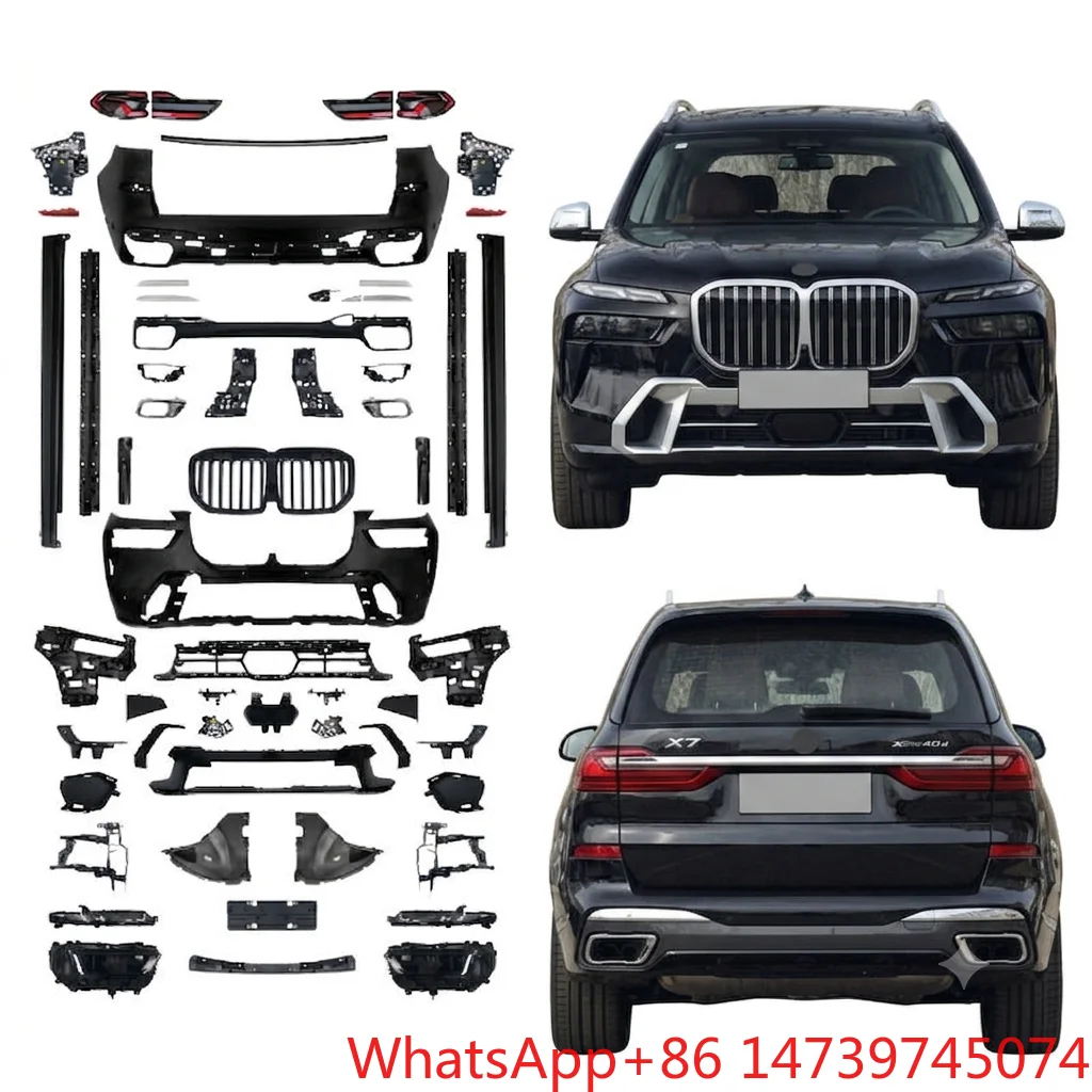 2019-2022 G07 X7 2023+ LCI M-Tech Style Body Kit, Headlight Taillight Bumper Side Skirt Conversion Parts