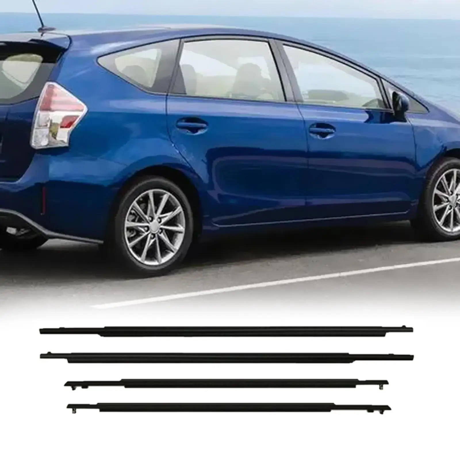 

4x уплотнитель для молдинга дверного ремня, прямая замена передней и задней левой и правой