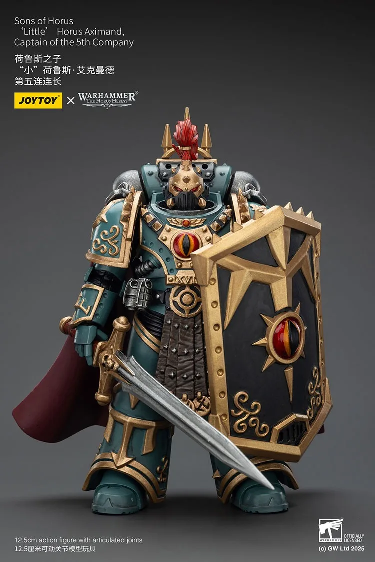 JOYTOY Warhammer "The Horus Heresy" Sons of Horus 'Little'Horus Aximand, Capitano della 5a Azienda Action Figures Doll Collect