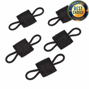 5 pcs,Outdoor Nylon Fastener Tactical Binding Retainer Elastic Molle Ribbon Buckle for Backpack Equipment Accessories