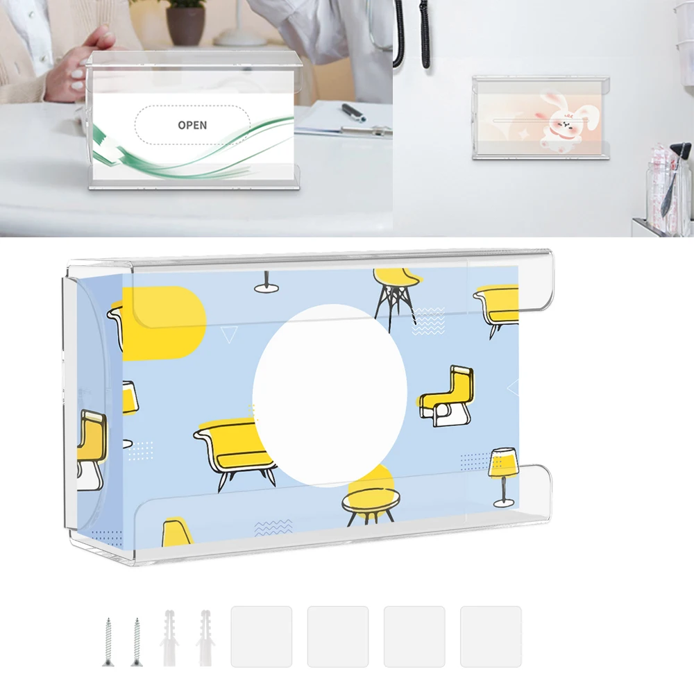 

Acrylic Glove Storage Box Transparent Wall Mounted Labor Protecte Glove Display Box Multipurpose Glove Dispenser for Hotel Home