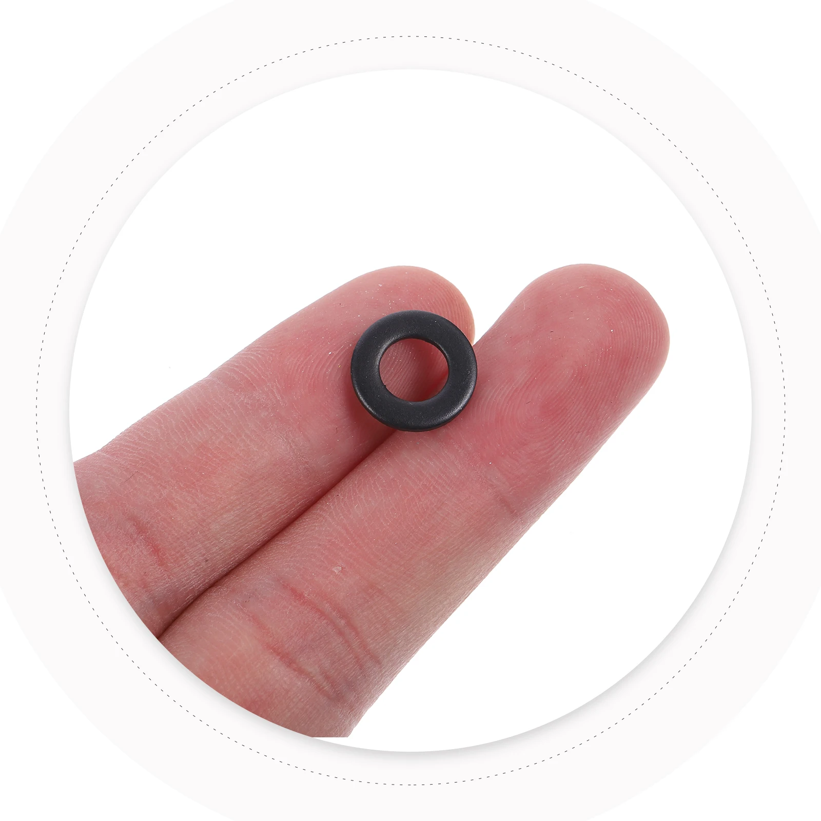 

100Pcs Steel Flat Washers Oxide Coated High Strength for Bolts Screws Fasteners Leak-Proof Anti-Deformation Repair
