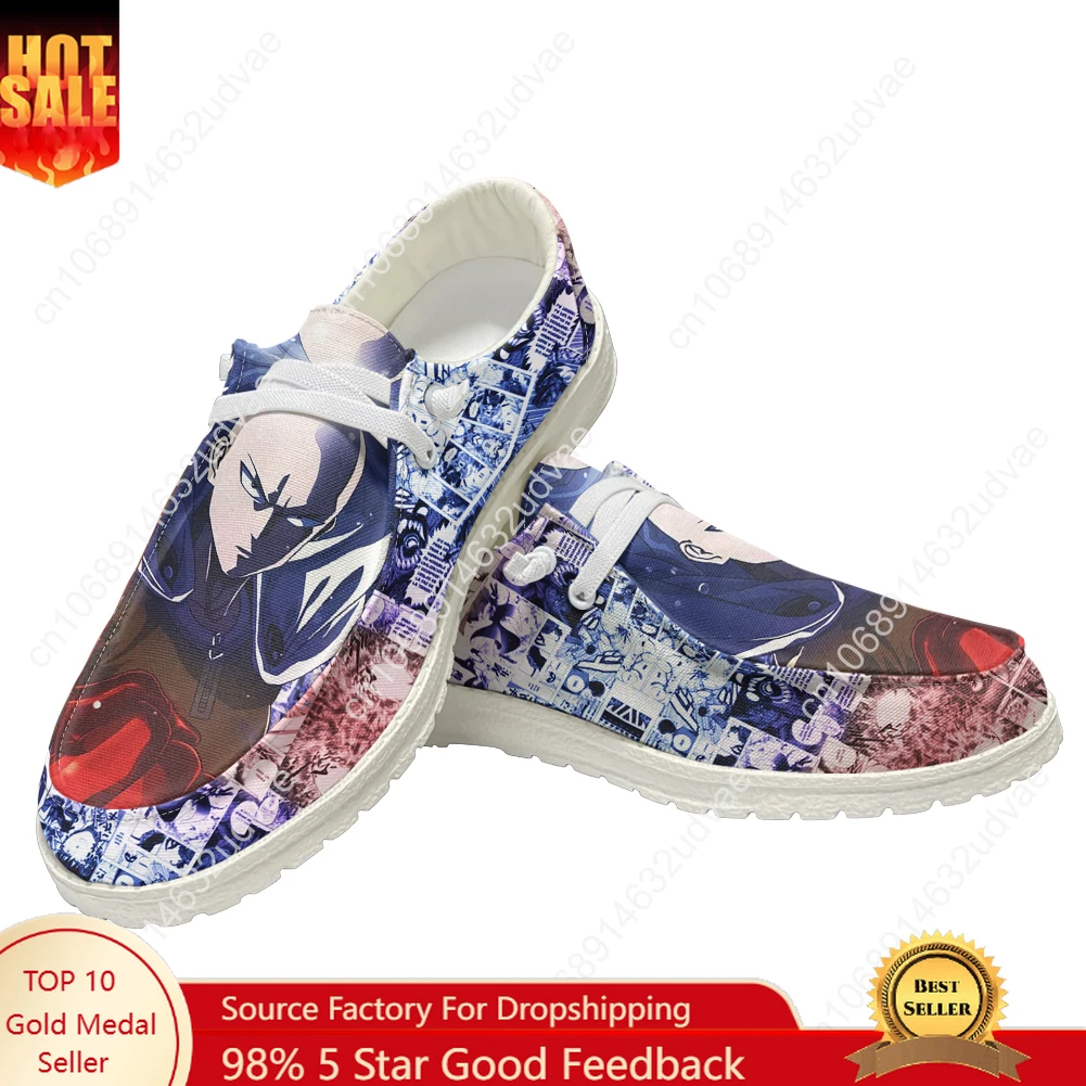 

One Punch Man Casual Shoes Plush Flat Shoe Men Woman Breathable Casual Indoor Outdoor Lightweight Footwear Custom Made Shoe