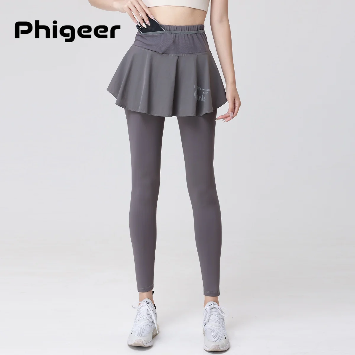 

Спортивная юбка DRUR со встроенными леггинсами, теннисная юбка с высокой талией и карманами, скромная женская спортивная одежда для тренировок, бега