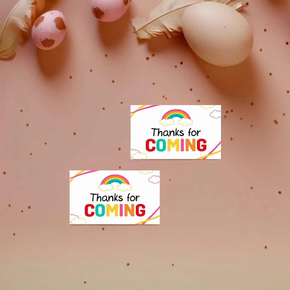 50Pcs Thanks for Coming Cards Elegant Design Unique Creativity Versatile Use Business Note Cards