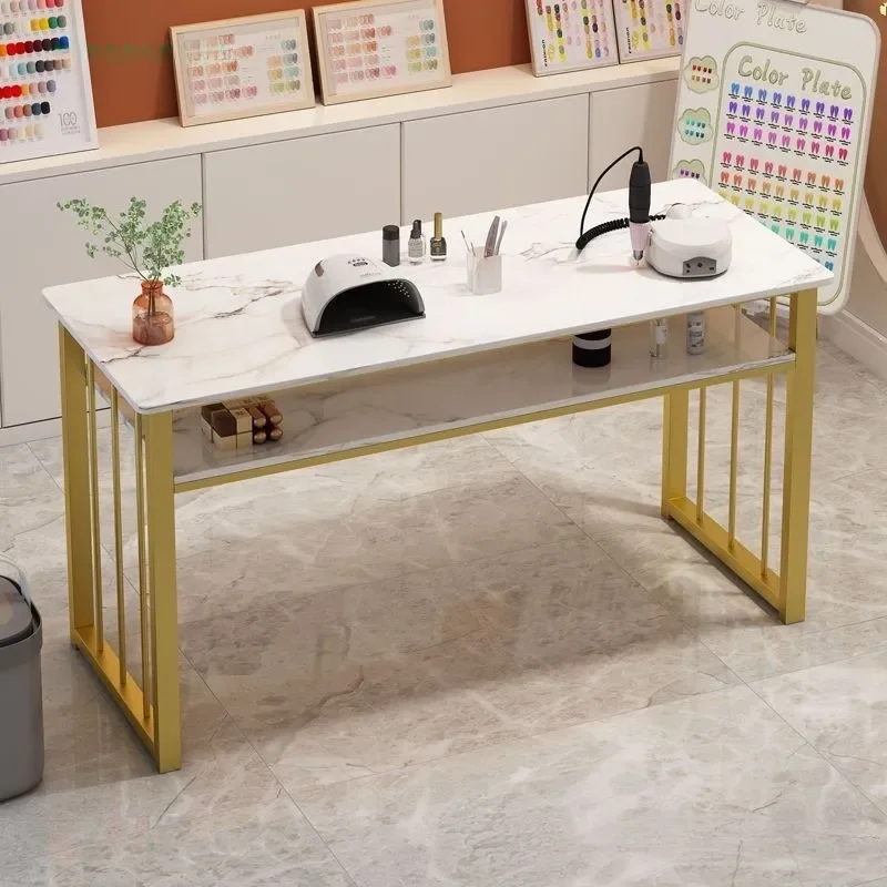 Ins style Internet celebrity nail salon economical nail art table chair set Japanese simple double nail art Taiwanese