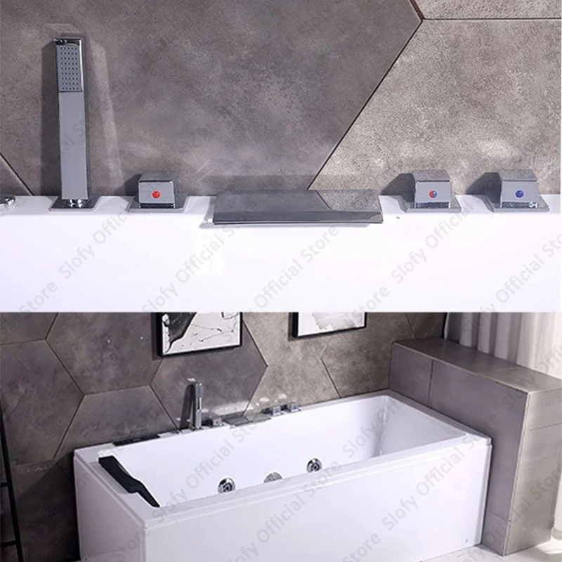 Multifunctional Acrylic Bathtub With High Load-bearing Capacity and Double-sided Skirt,White Bathroom Furniture Multiple Sizes