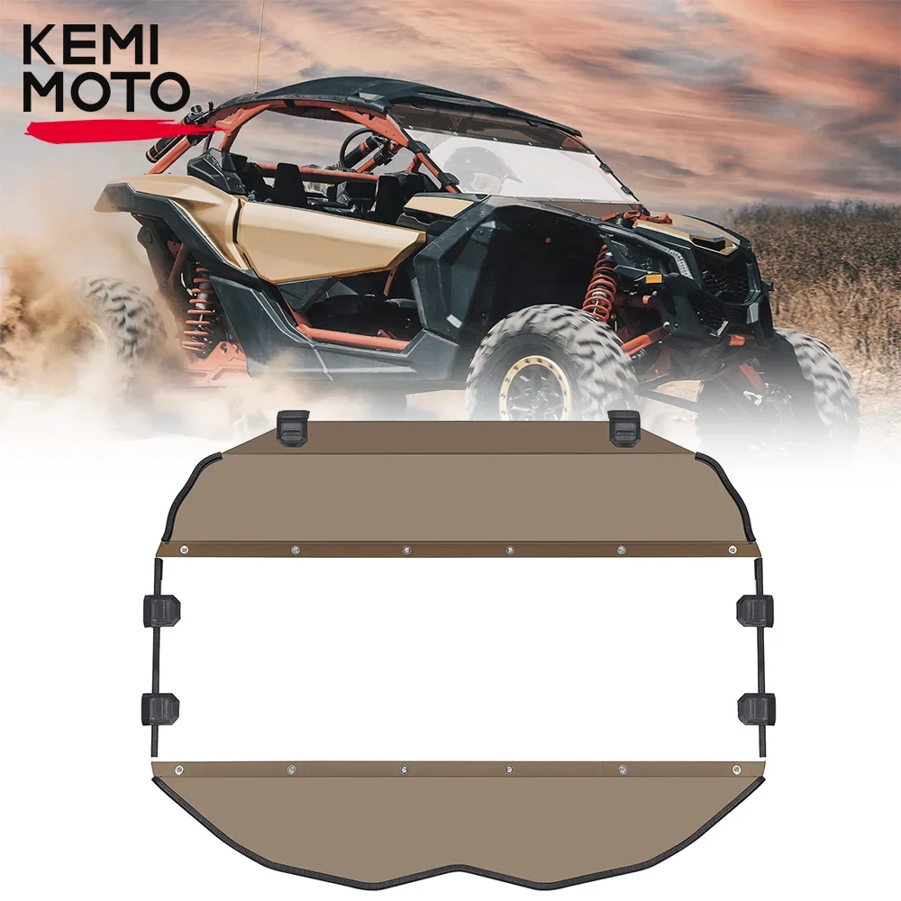 

Комбинация тонированного жесткого ПК UTV, полное лобовое стекло, совместимое с передним Winscreen Can-am Maverick X3 Max XRS XDS Turbo RR 2017+ 4x4