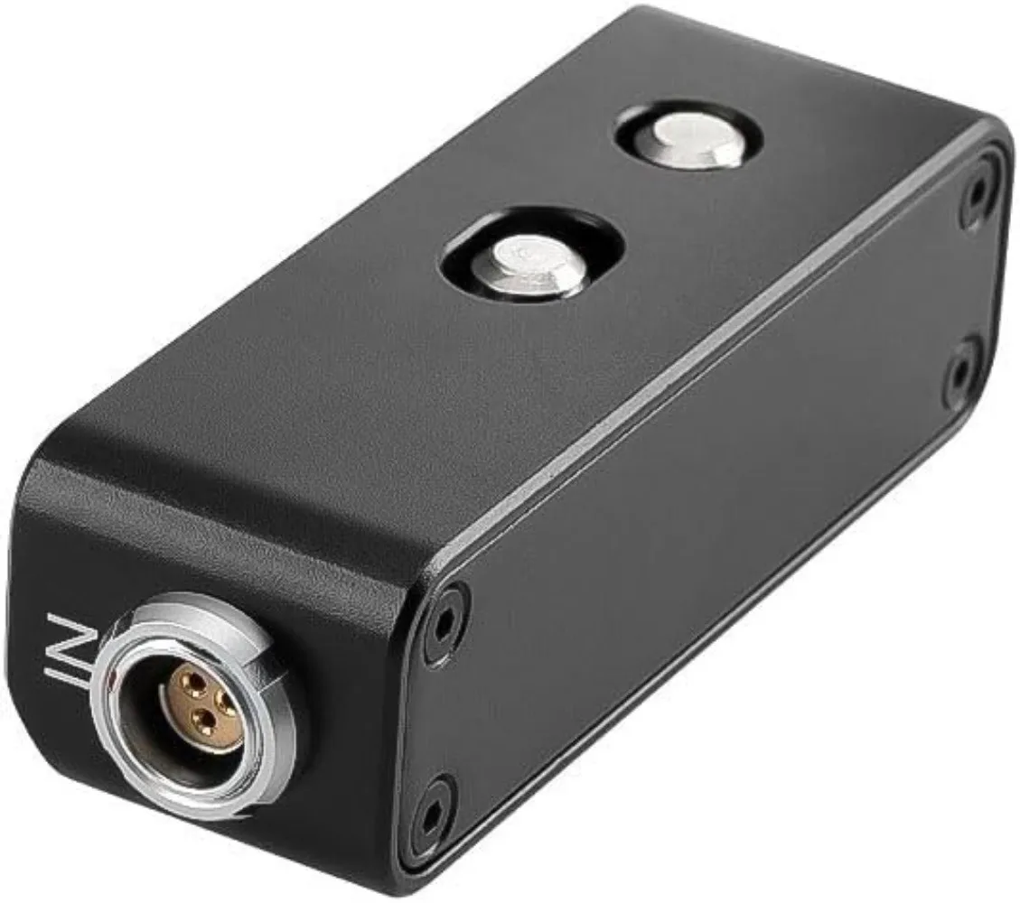 Fischer 3 Pin Female 24V Power Run Stop Splitter Box for ARRI Alexa Sony Venice RED DSMC2 Camera Motor Monitor 1 In to 3 Out