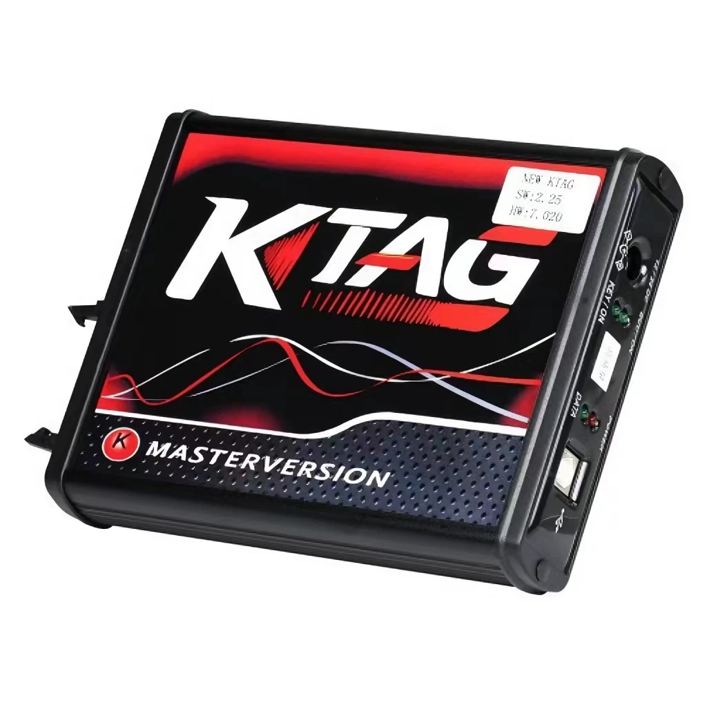 Online Unlimited EU Red KTAG V7.020 4 LED 2.25 OBD2 OBD2 Car ECU Chip Tuning Kit k-tag Programmer Tools