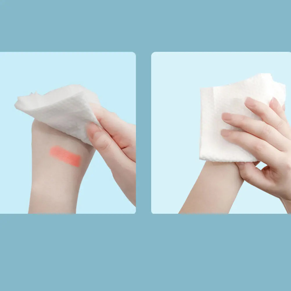

1 Roll of Disposable Face Washing Towel Cotton Towel Wet and Dry Use Towel Facial Tissue for Home Travel