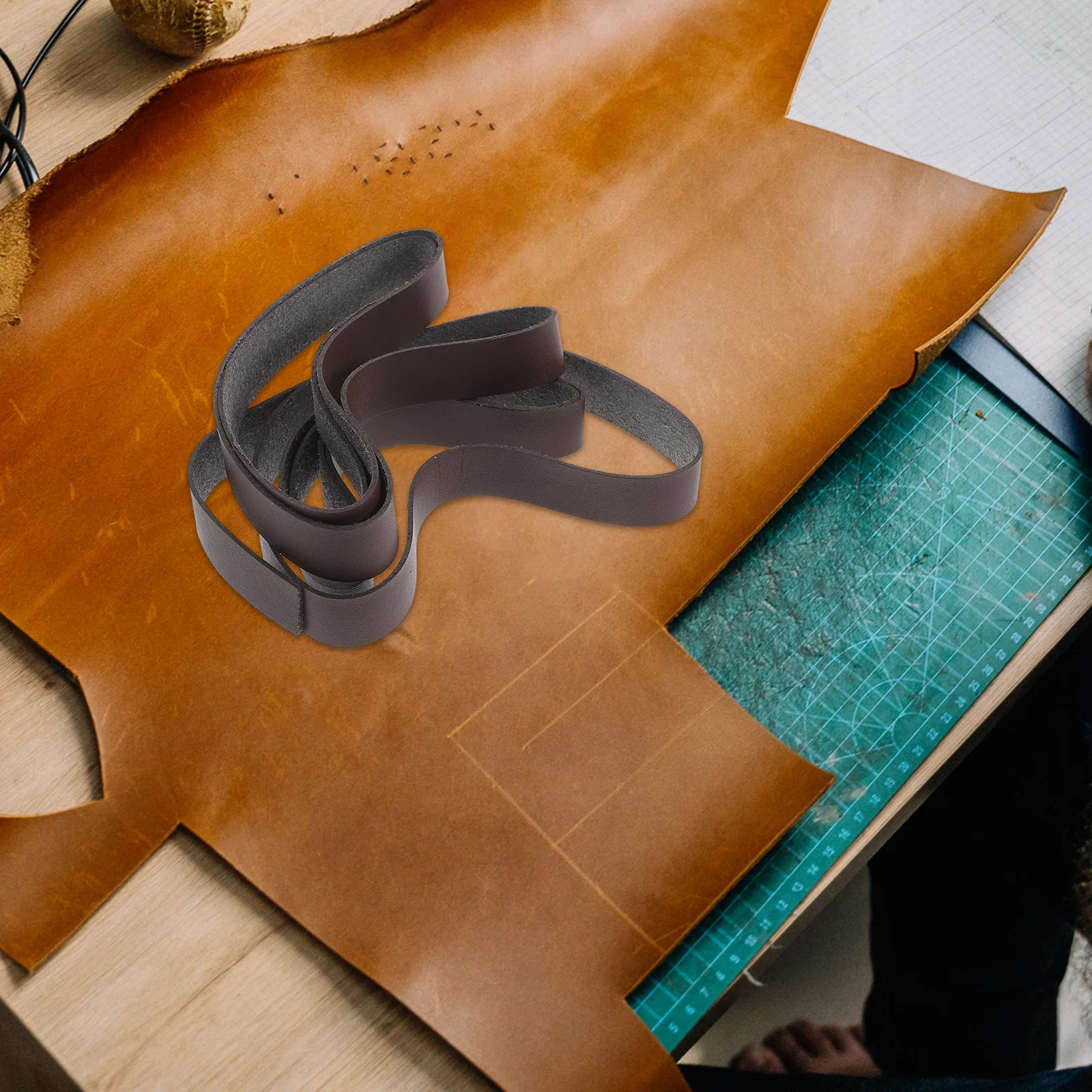 

Imitation Belt Strip Cord for DIY Bags Belts Straps Pets Collars Fine Details Practical Use Long Lasting