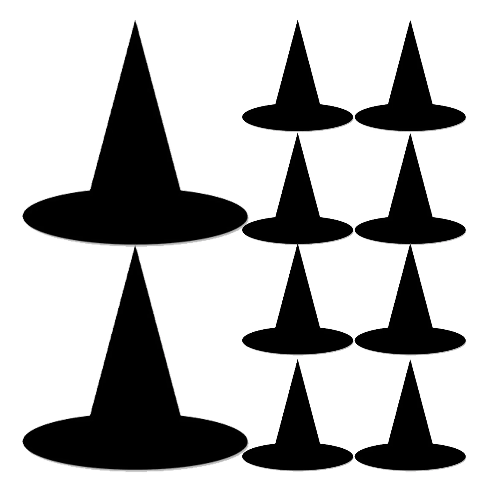 

24Pcs Halloween Witch Hats Hanging Decorations Paperboard Ideal for Indoor Outdoor Events Witch Hats Hanging