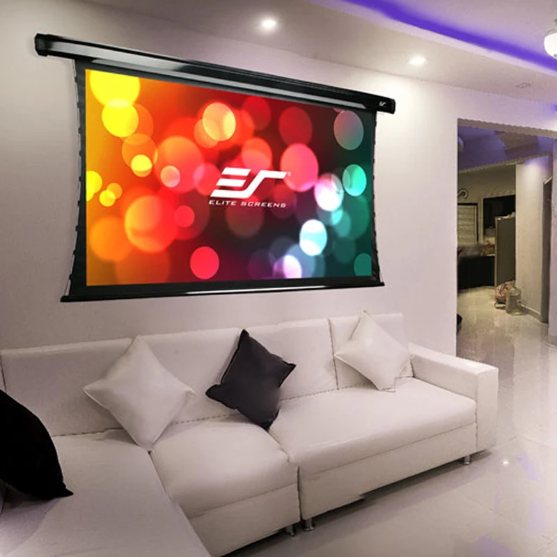 Home Theater 4K Ultra HD 3D Ready Electric Wall/Ceiling Screens 16:9 150 inch Motorized Projector Screen