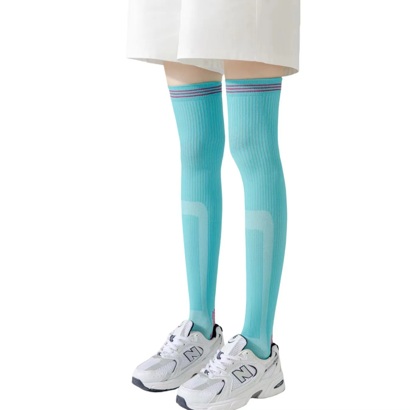 Sock Leisure Ankle Crew Fuzzy Candy-colored Compression knee-high Calf Fitness Yoga Aerobics Run Women Compression 8W126