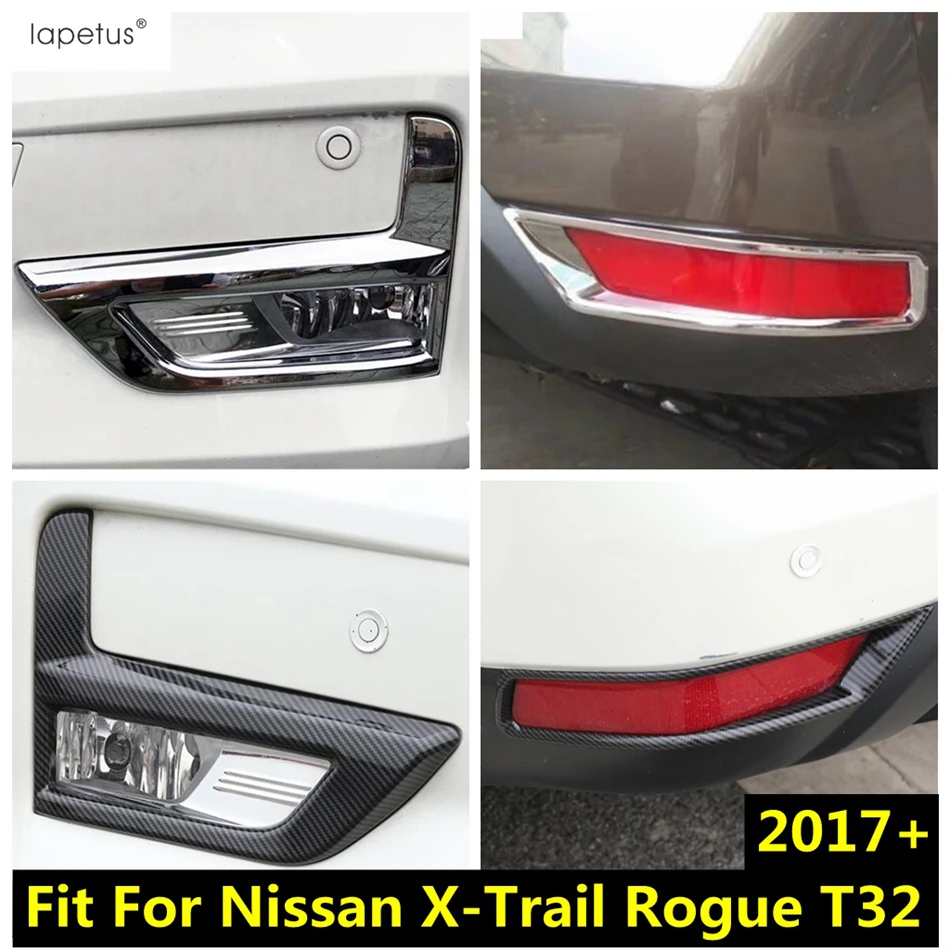 

Front Rear Fog Lights Lamps Foglight Frame Decoration Cover Trim Accessories For Nissan X-Trail X Trail T32 Rogue 2017 - 2020