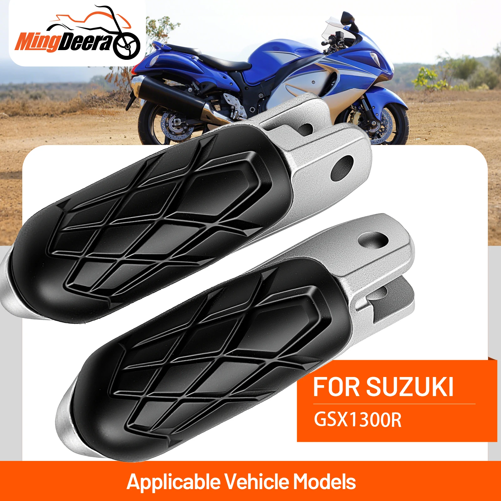 

Motorcycle Front Footrests Foot pegs For Suzuki GSX1300R 2022-2024 Motorcycle Footrests Accessories