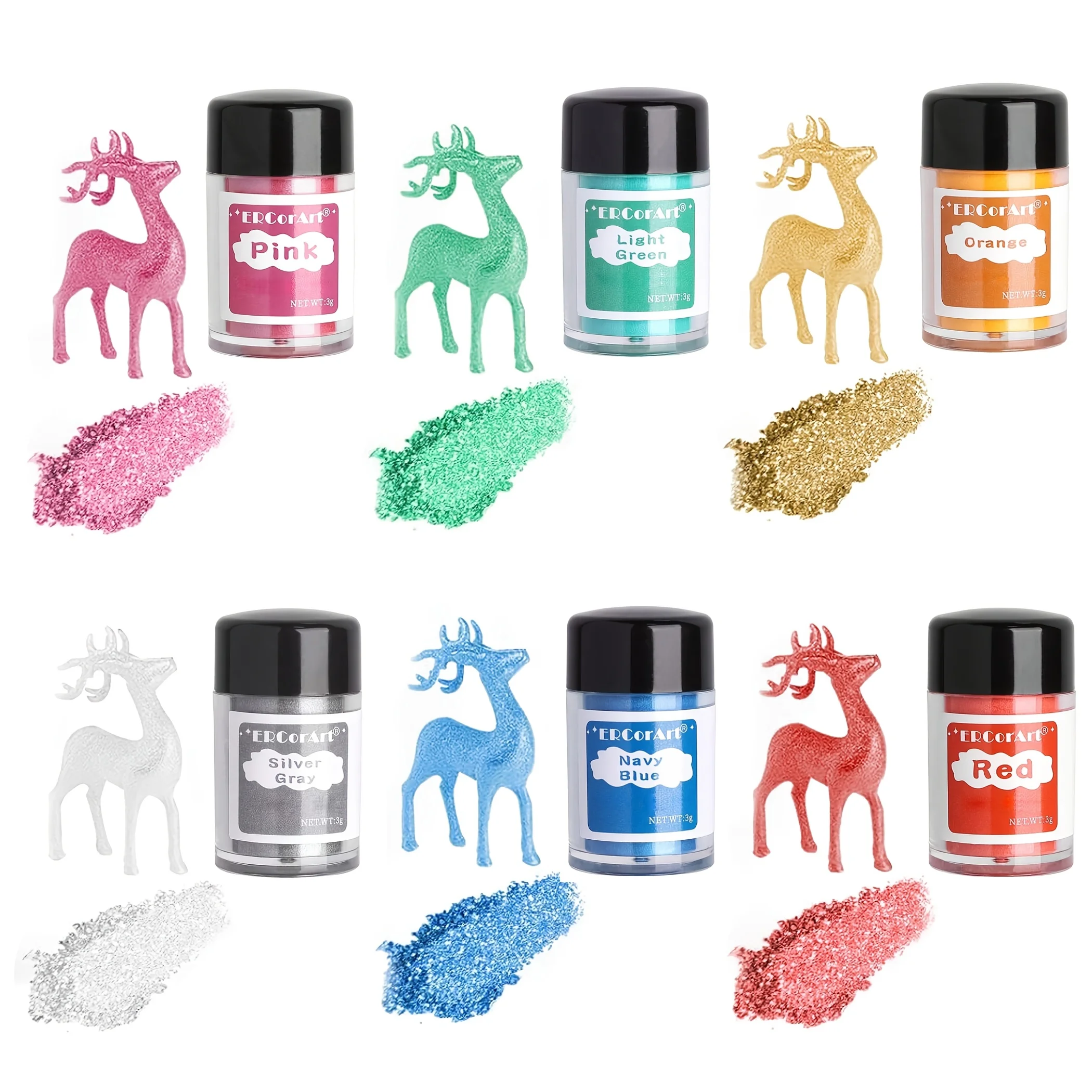 Premium Multi-Color Dust Glitter-Baking Decor Powder for Cakes,DIY Sequins for Resin Crafts&Nail Art,Birthday/Christmas Baking