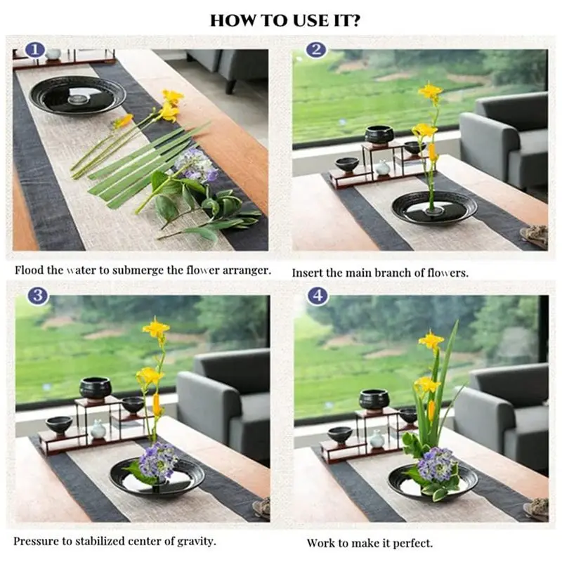 HHTL Flower Frogs For Arrangements Holder Flower Frog Brass Pin Frog For Classroom Teaching, Home, Office (0.9 Inch 12 Pcs) Dura