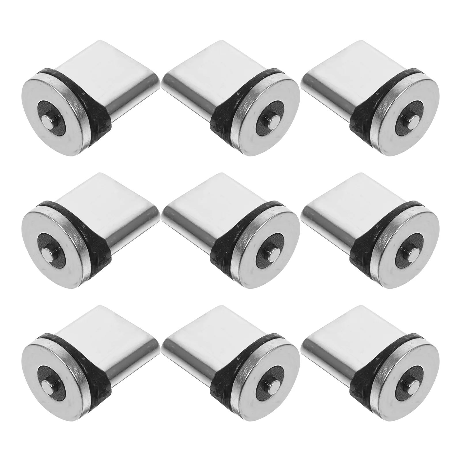 

9 Pcs Magnetic Charging Cable USB Adapter Type Phone Connector Head Rotating Tip Cell for Mini Accessories